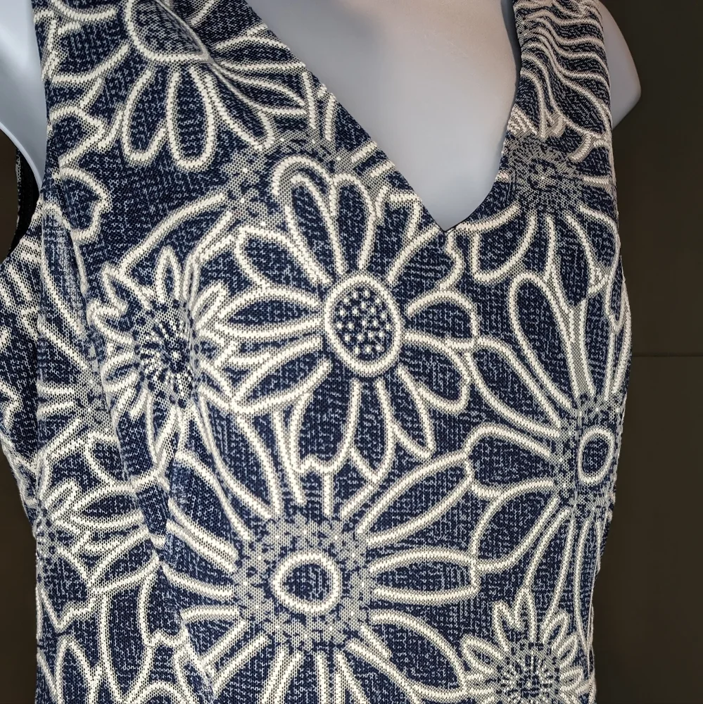 Tommy Hilfiger Fit And Flare Sleeveless Dress Daisy Print Midi - Picture 3 of 9
